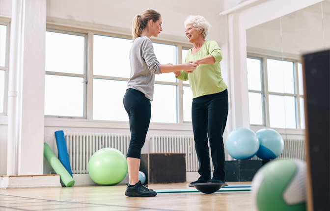 Balance physiotherapy for vestibular disorders and fall prevention